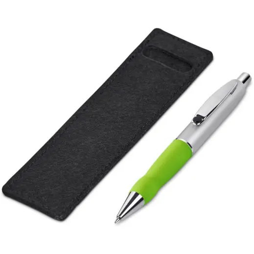 Altitude Turbo Tide Ball Pen in Felt Pouch - Lime
